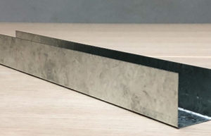 GI 0.6mm 1"x1"x1" U-Channel – L 8ft